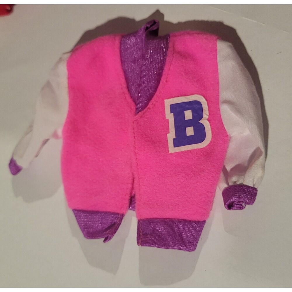 1991 Barbie School Fun Pink Letter Jacket Toys R Us Exclusive Jacket Only